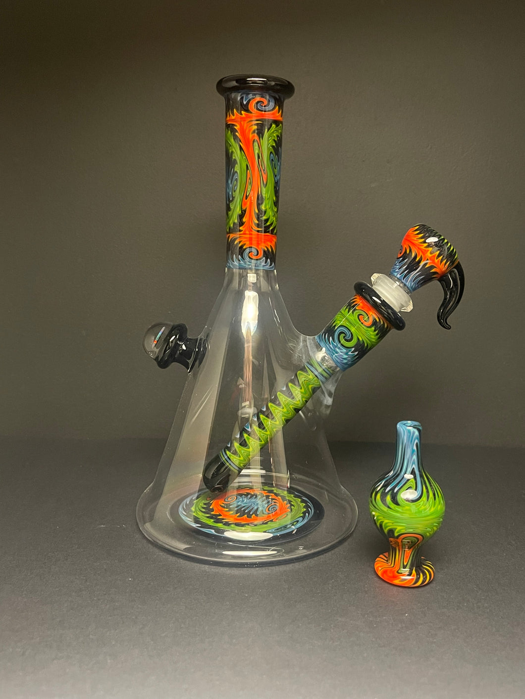 Devo Line Worked Beaker w/ Cap