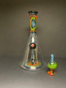 Devo Line Worked Beaker w/ Cap