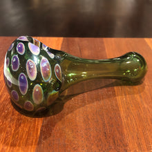 Green Dot Spoon Hand Pipe