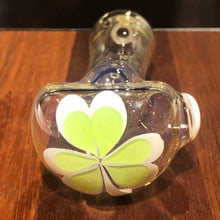 Green Flower Dotstack Spoon Hand Pipe