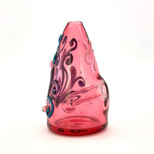 Lyric Glass - Micro Red Filigree Cone