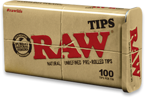 RAW Prerolled Tips 100pk Tin
