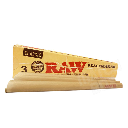 RAW Classic Pre-Roll Cone Peacemaker 3ct