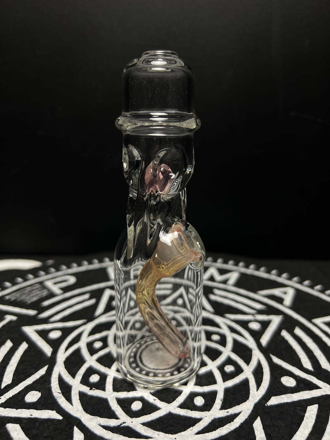 Jack Blew Glass - Clear Mini Ramune w/ Silver Serum