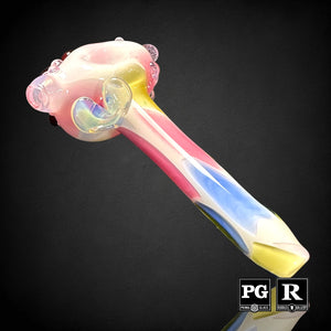 Bambi Glass - Cotton Candy w/ Hearts Spoon (Multiple Styles)