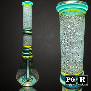 27 Glass Worked Beaker Really Tealy