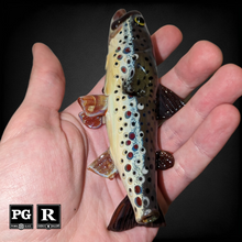 Trapper - Pocket Full Fish Pipe w/ Stand (Brown Trout)
