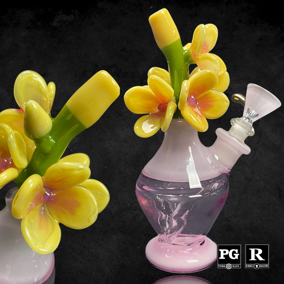 Flowers Rig Sarita Small Flowers in Vase Rig – Primal Glass