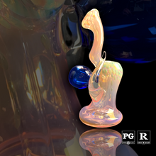 Highbrid1 - Fume Accent Horn Bubbler (Multiple Color Options)