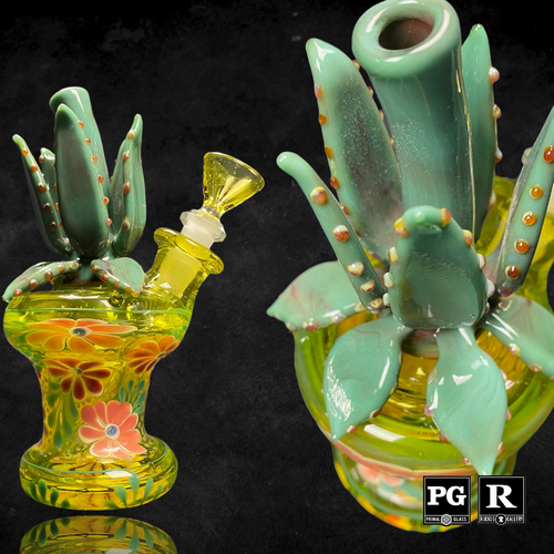 Sarita Glass - Small Single Cacti Rig (Multiple Styles)