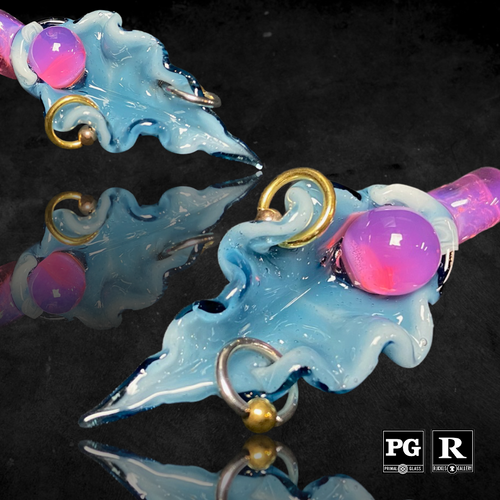 DRS Glass - Pierced Pussy Pendant (Multiple Styles)