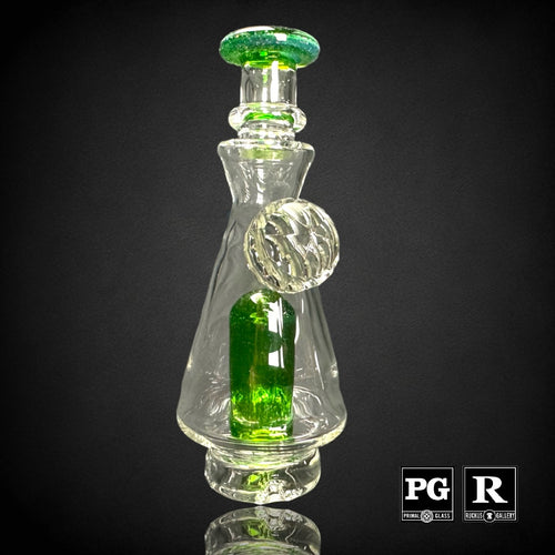 Waffle Recycler Perc Puffco Peak Glass Top 1 Count Assorted Colors