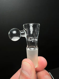 Oddball Glass Clear 3 hole Slide 14mm