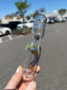 Jack Blew Glass - Clear Mini Ramune Bottle