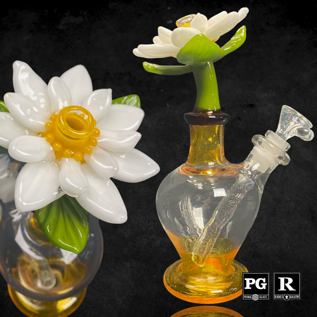 Flowers Rig Sarita Small Flowers in Vase Rig – Primal Glass