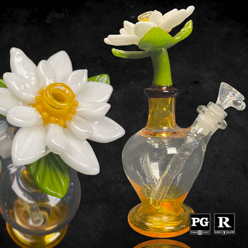 Sarita Glass - Small Flowers in Vase Rig (Multiple Styles)