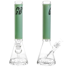 Green Bear - 14" Full Color 7mm Thick Base Beaker